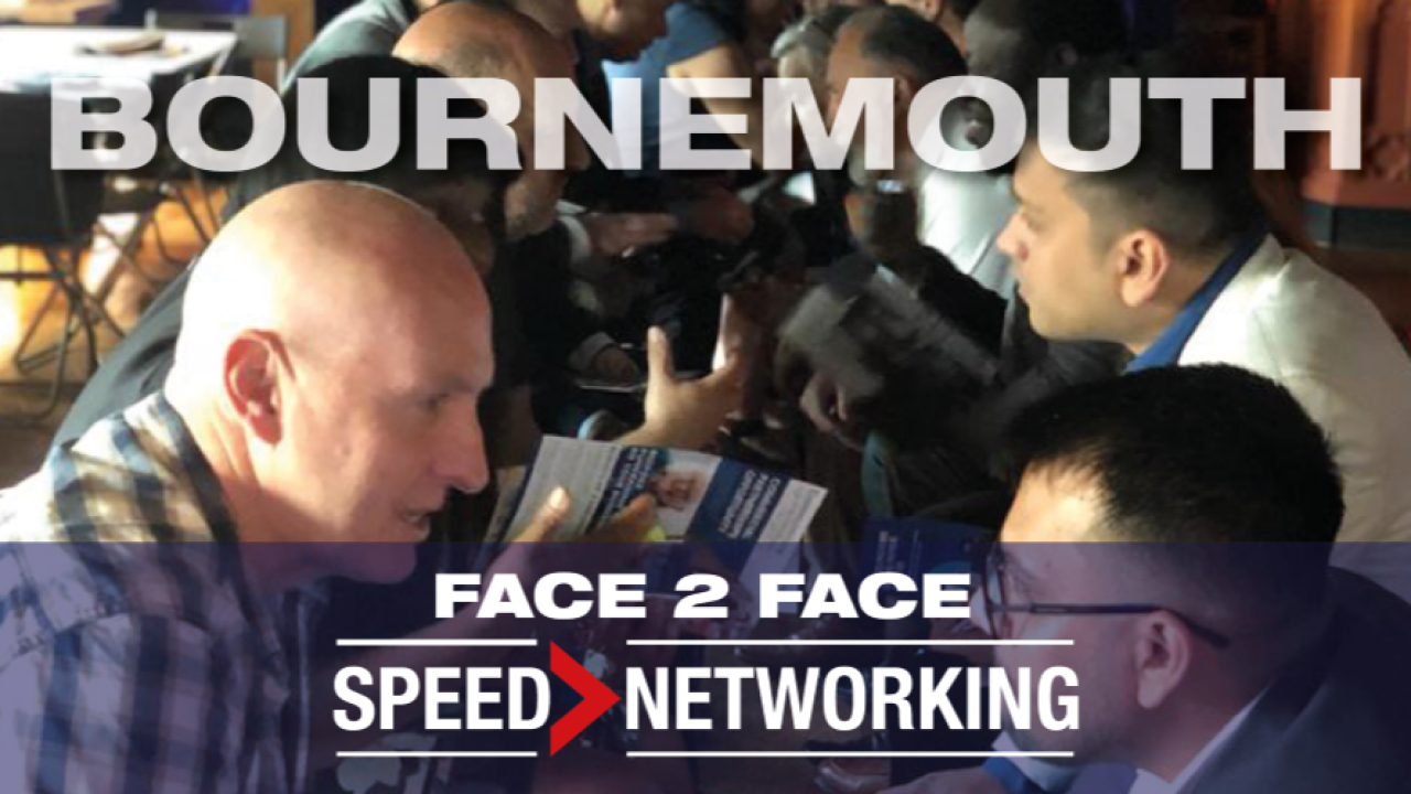 Face 2 Face Speed Networking Event Bournemouth 07th Nov 2023